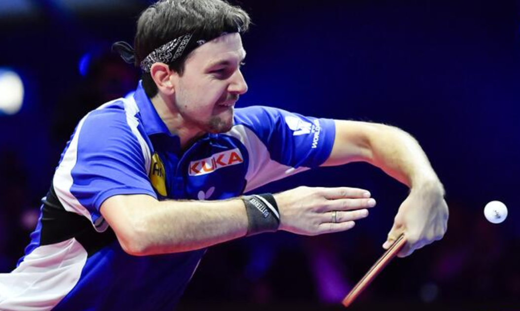 中国乒乓球队鏖战英国乒乓球队，波尔送出助攻